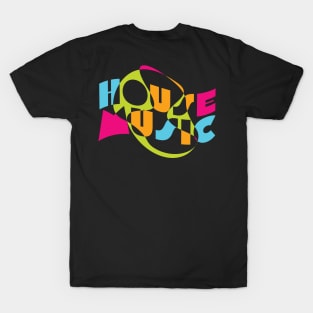 House music remix colour back artwork T-Shirt